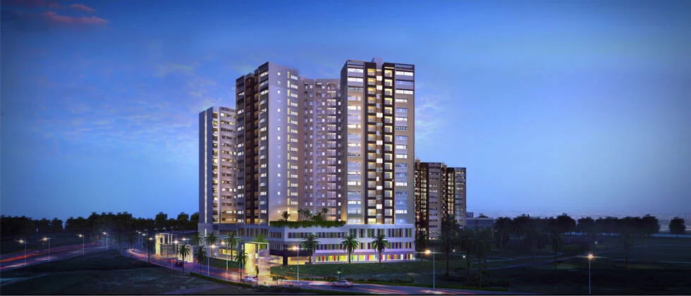 Godrej Azure apartment main elevation HD image by Godrej Properties located at Padur, OMR(Old Mahabalipuram Road), Chennai South Tamil Nadu