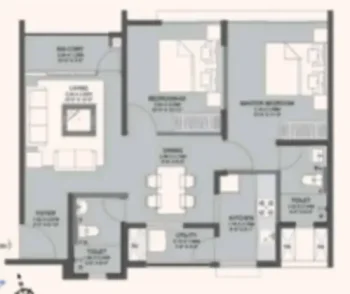 Godrej Azure 2 BHK Floor plan Godrej Azure 2 BHK apartment Floor plan